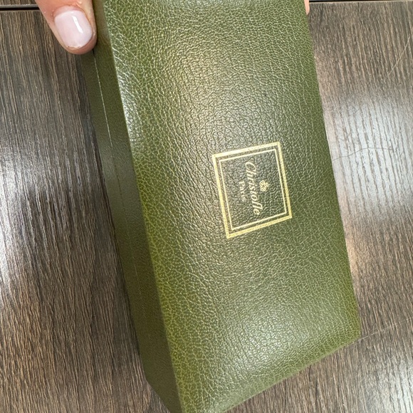 925 Sterling silver Christofle Paris vintage ribbed solid card holder - Picture 8 of 15